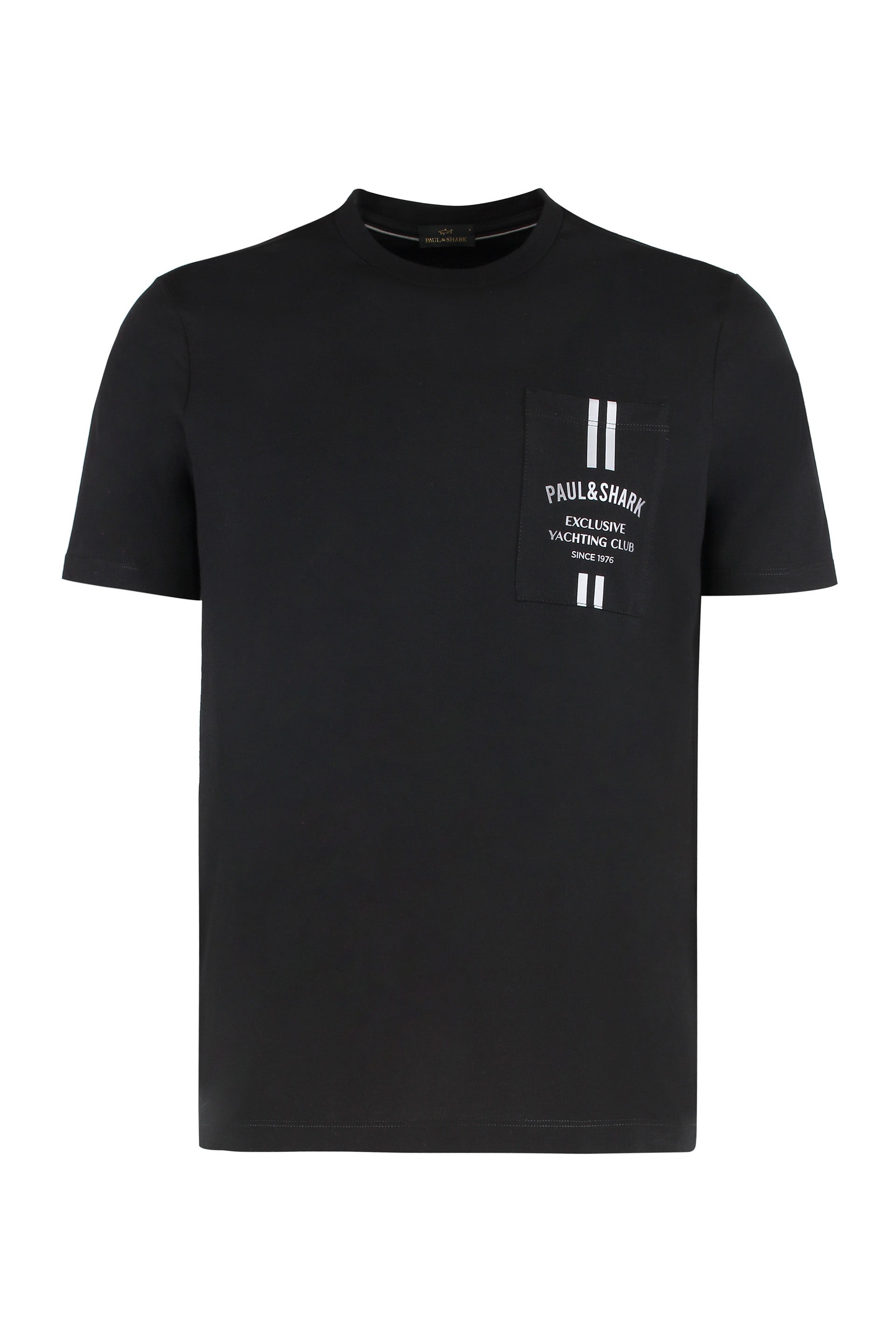 Paul&Shark T-shirt nera in cotone con logo