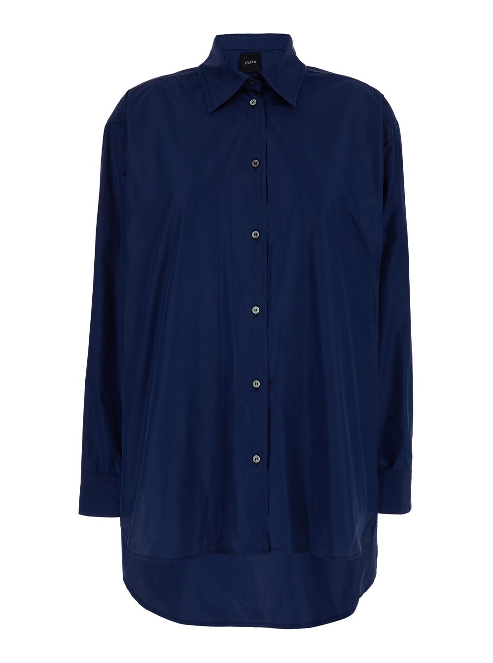 Leplain Camicia Oversize in Cotone Blu Donna