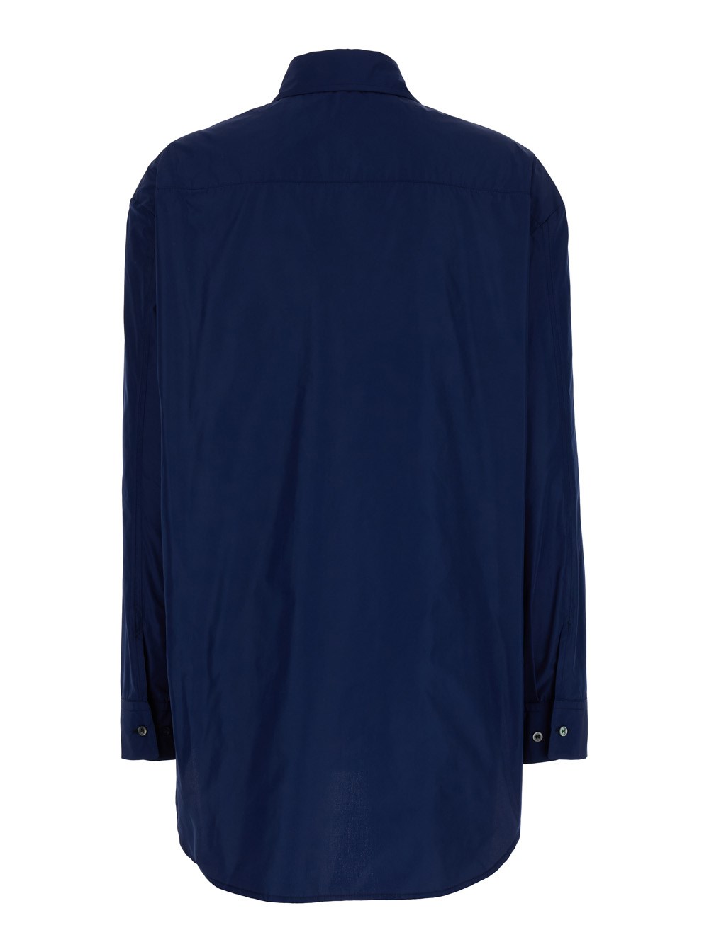 Leplain Camicia Oversize in Cotone Blu Donna, view 2