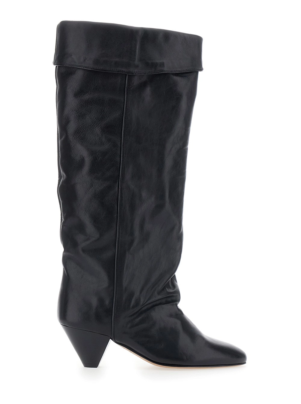 Isabel Marant Stivali ELITA-GZ con tacco, in pelle, colore nero, donna
