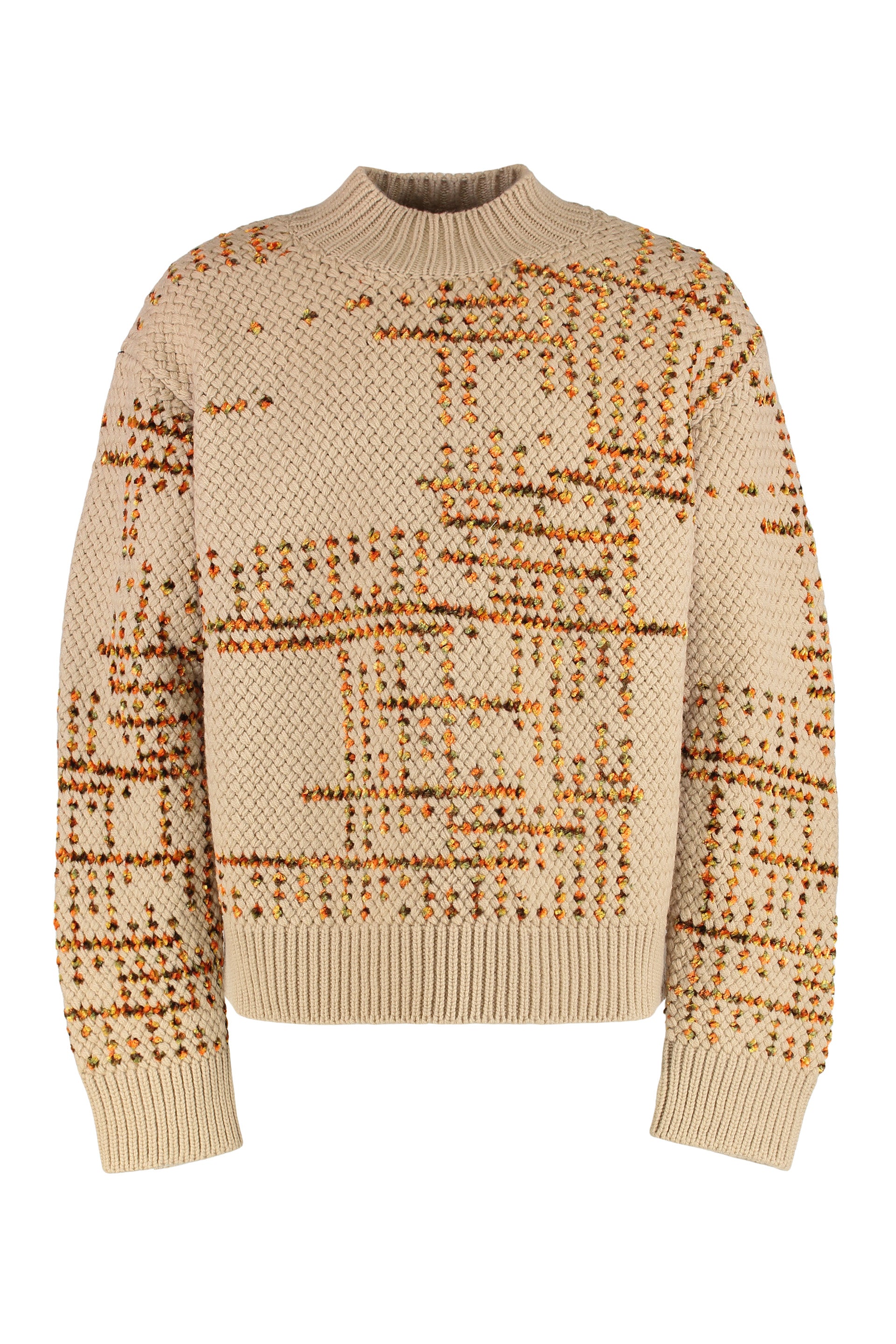 Dries Van Noten Maglione girocollo in misto lana