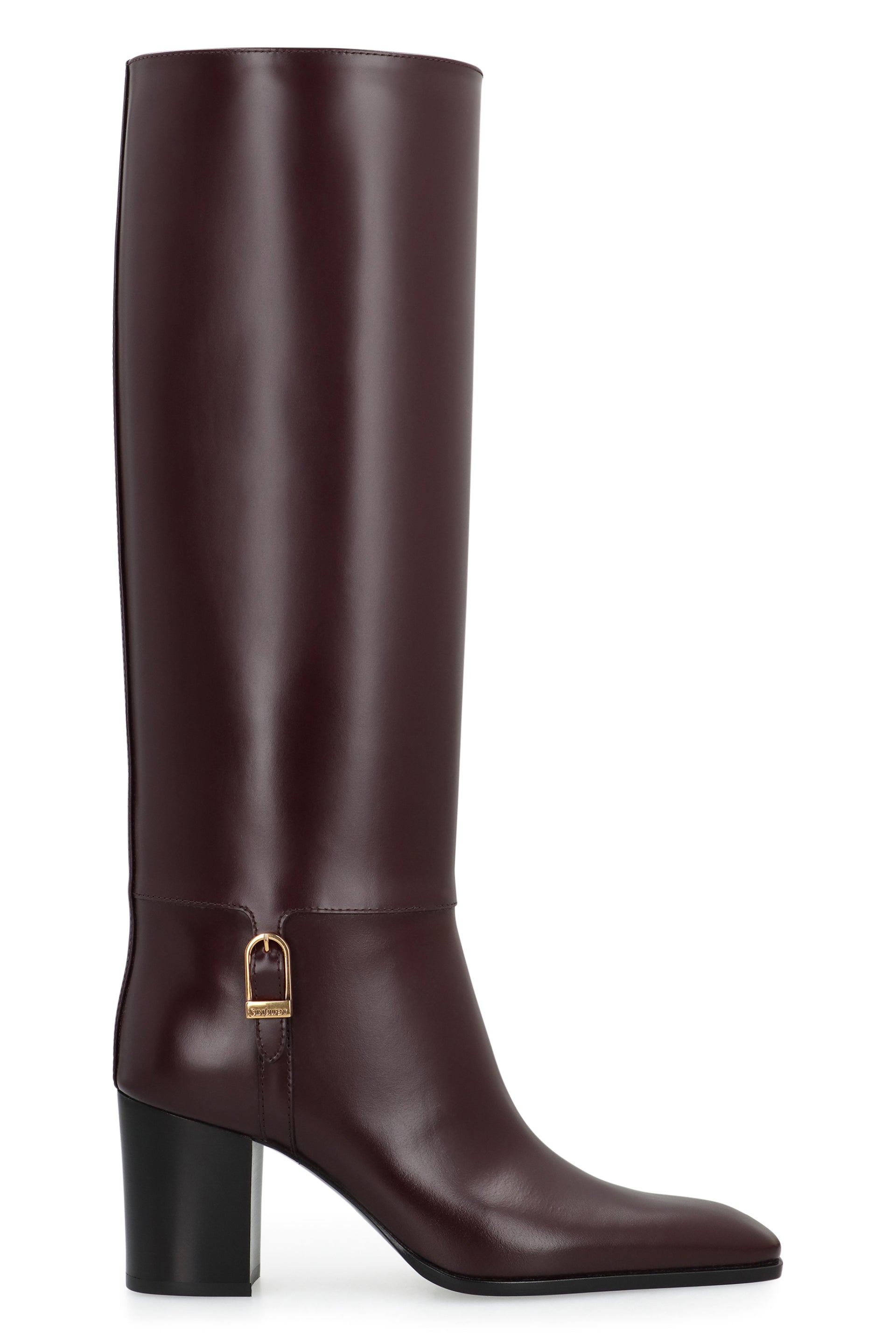 Saint Laurent Stivali Julia in pelle liscia