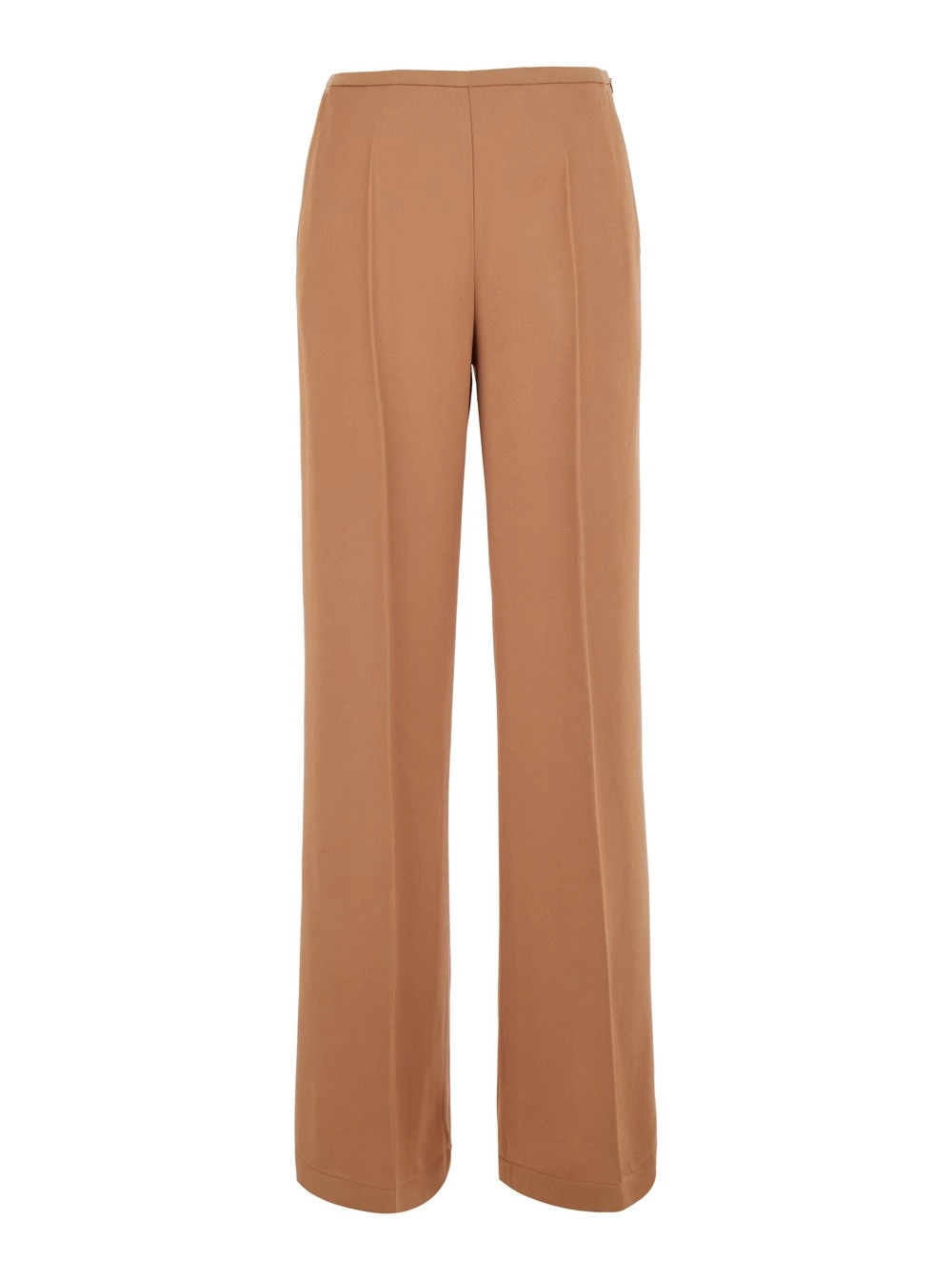 Forte_Forte Pantaloni con vita elasticizzata e due tasche laterali in misto viscosa rosa donna