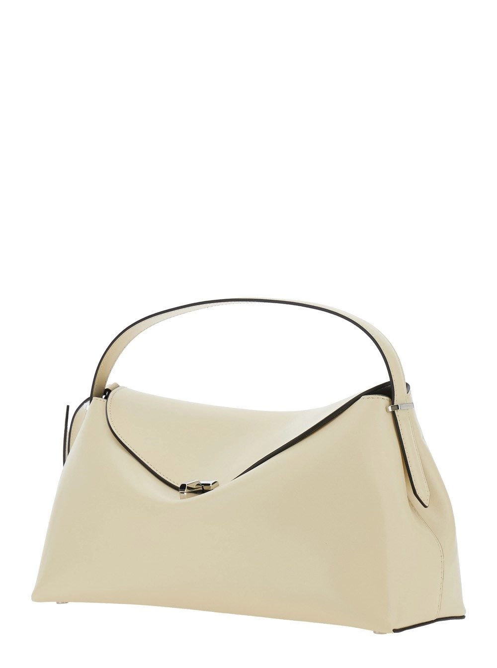 Toteme Borsa a spalla 'T-Lock' con Chiusura a T in pelle Beige Donna, view 2