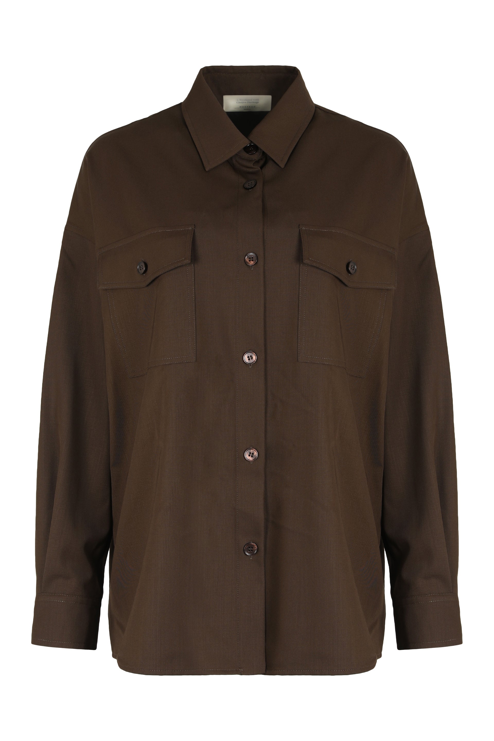 Weekend Max Mara Camicia in levantina di lana