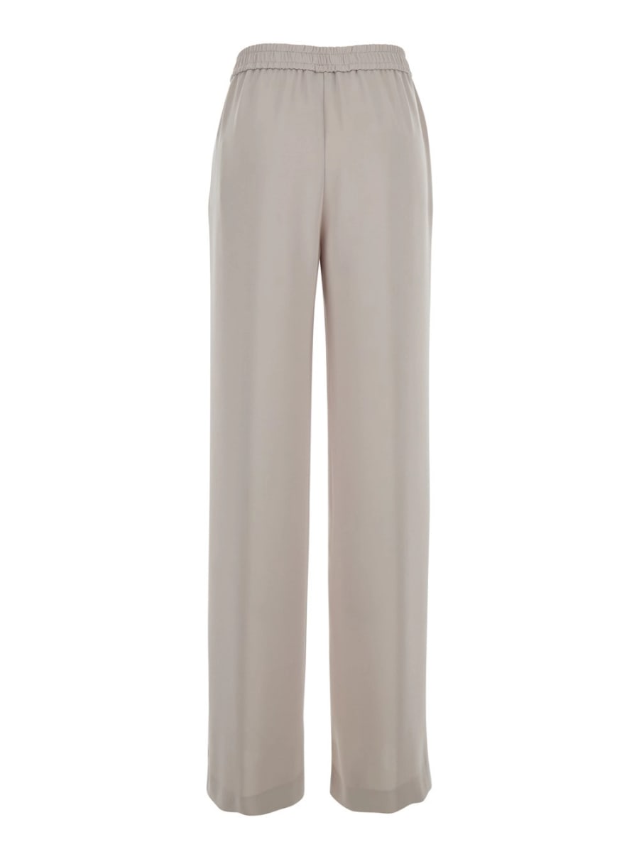 Herno Pantaloni Beige con Vita Elasticizzata in Tessuto Tecnico Donna, view 2