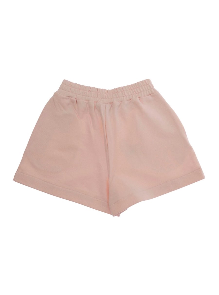 Fendi kids Pantaloncini "JFF3845V0F1UL9" Rosa con Vita Elasticizzata e Logo Lettering sul Fronte in Cotone Bambina, view 2
