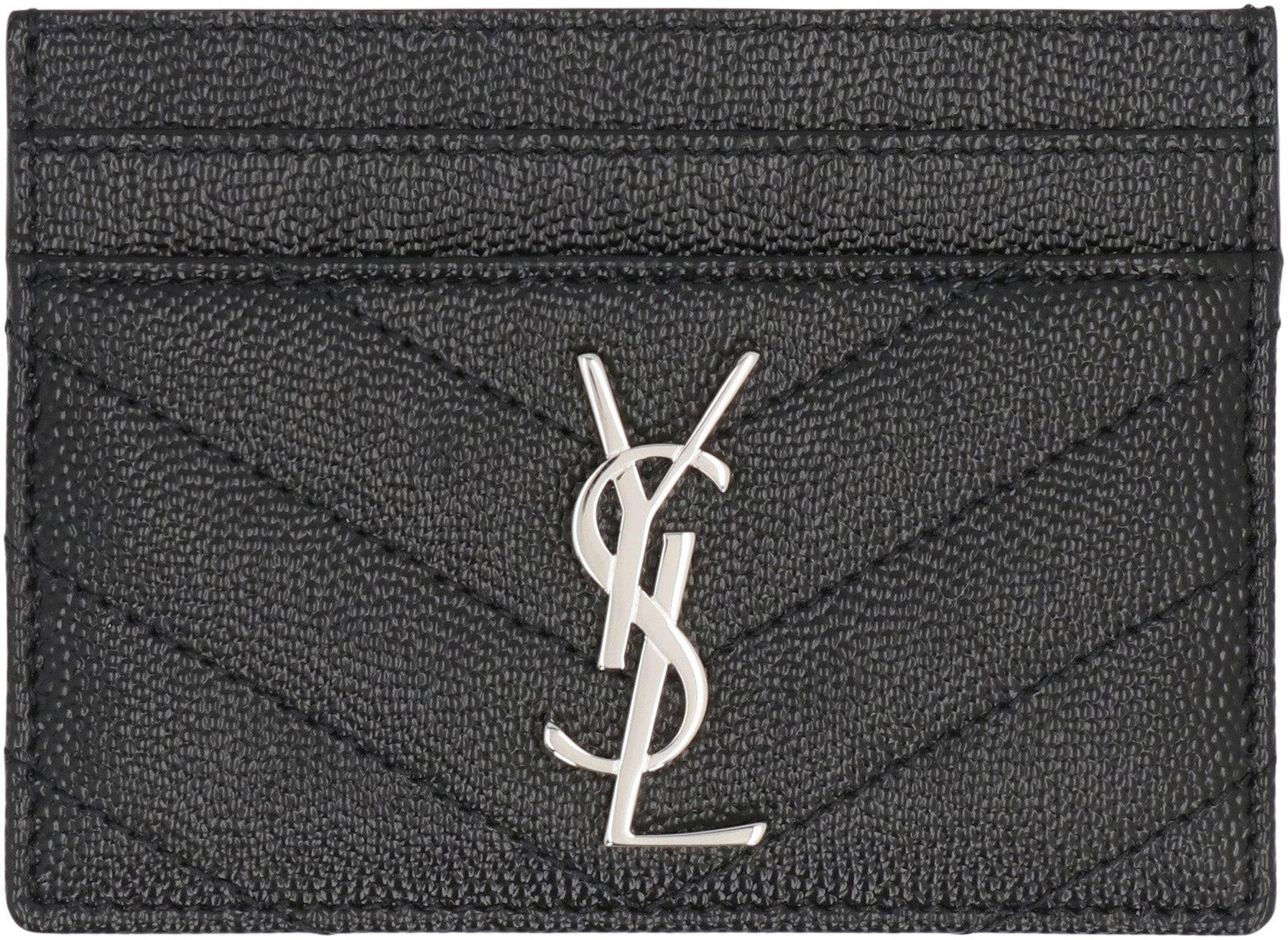 Saint Laurent Portacarte Cassandre in pelle