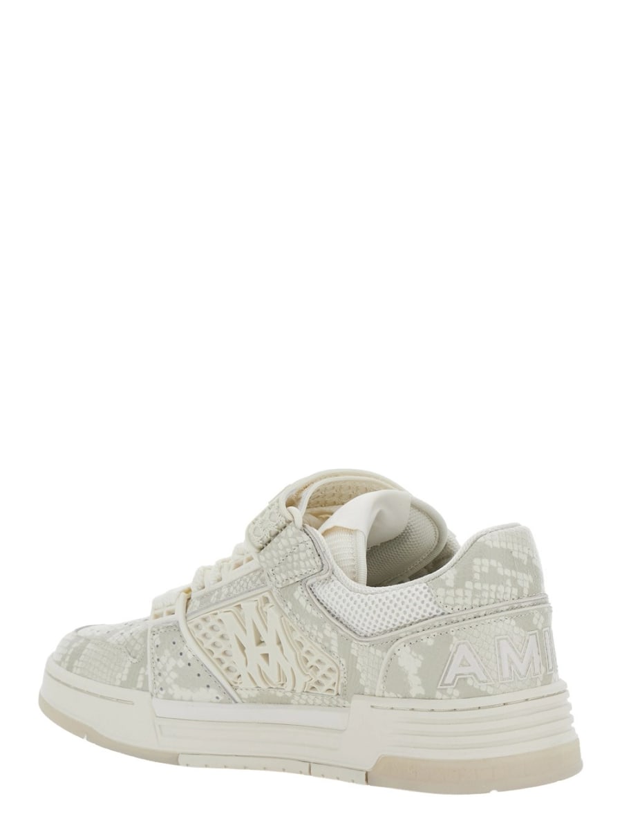 Amiri Sneakers Beige con Dettagli a Contrasto, view 3
