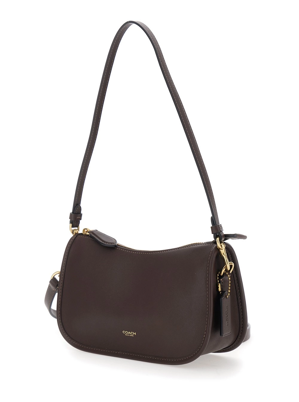 Coach Borsa a spalla 'Waverly' in Pelle Marrone Donna, view 2