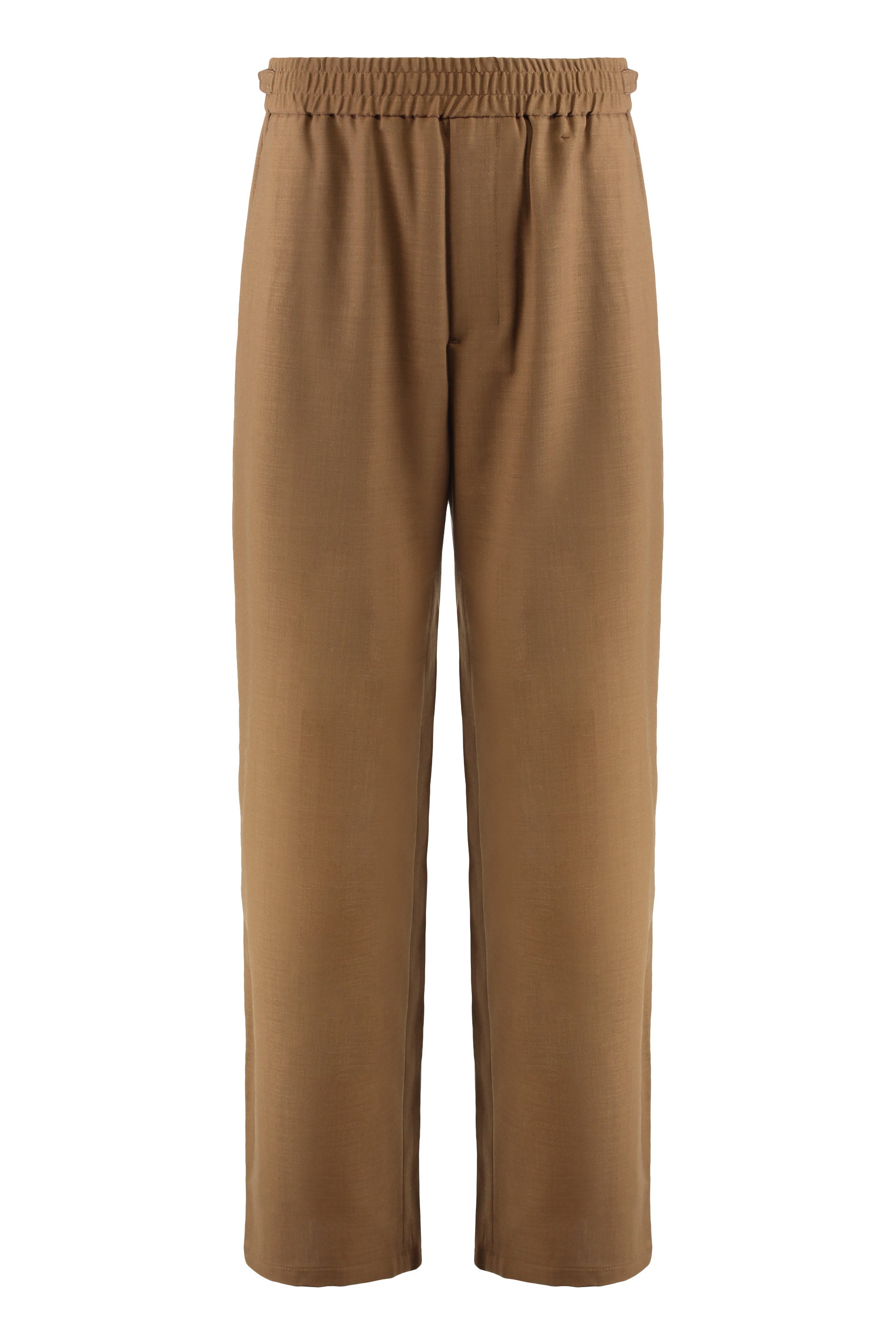 AMI Paris Pantaloni elasticizzati in twill di lana