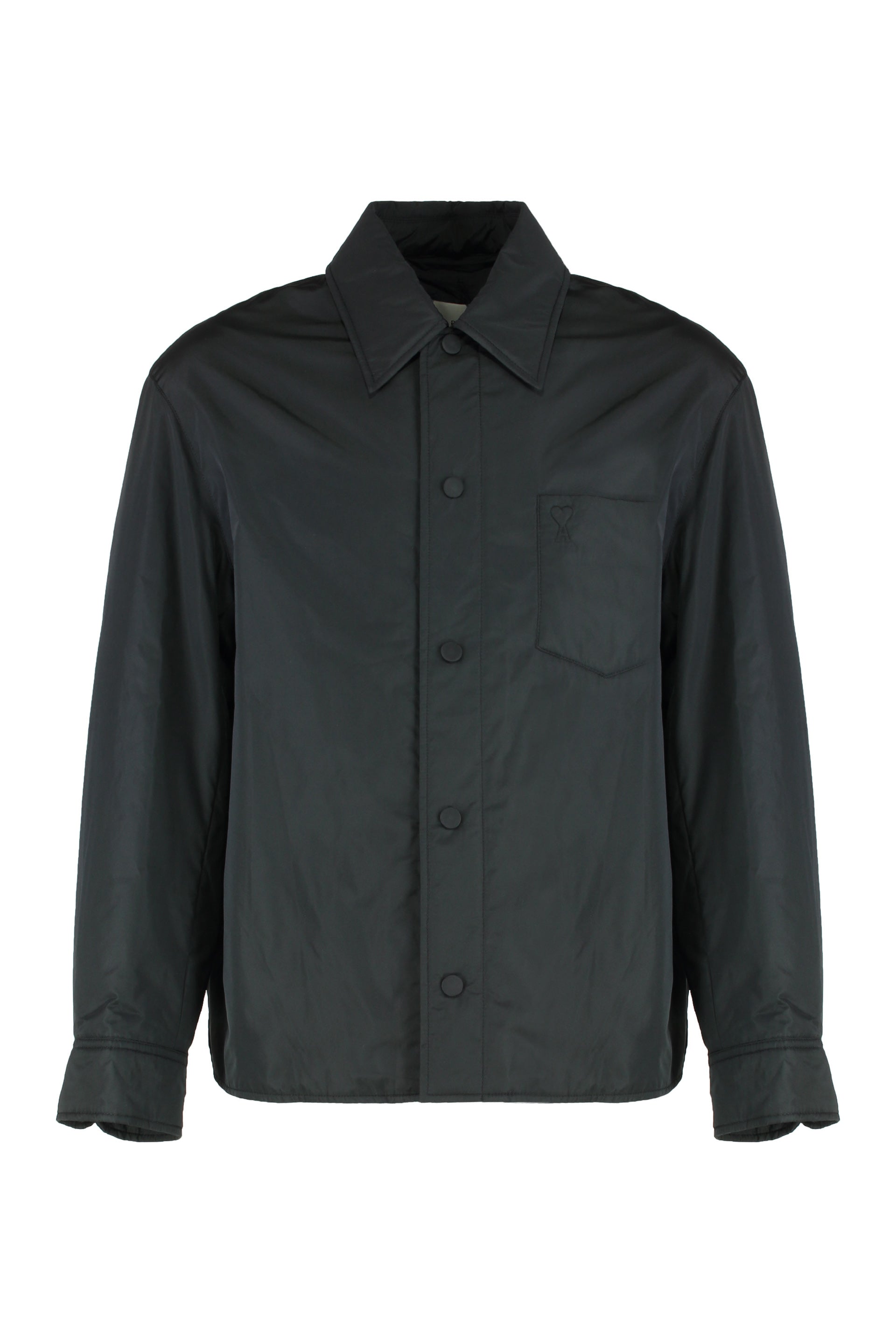 AMI Paris Overshirt in nylon imbottita