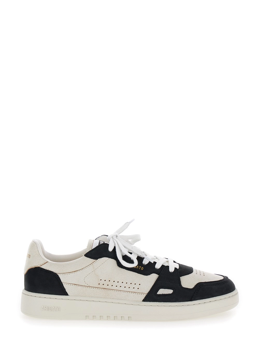 Axel arigato Sneakers 'Dice Lo' Bicolore con Logo in Pelle Nero e Beige Uomo