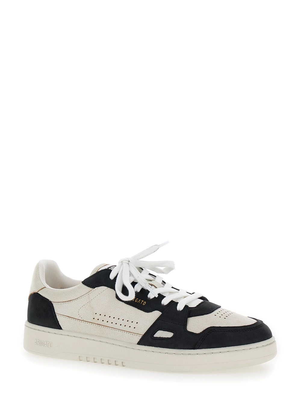Axel arigato Sneakers 'Dice Lo' Bicolore con Logo in Pelle Nero e Beige Uomo, view 2