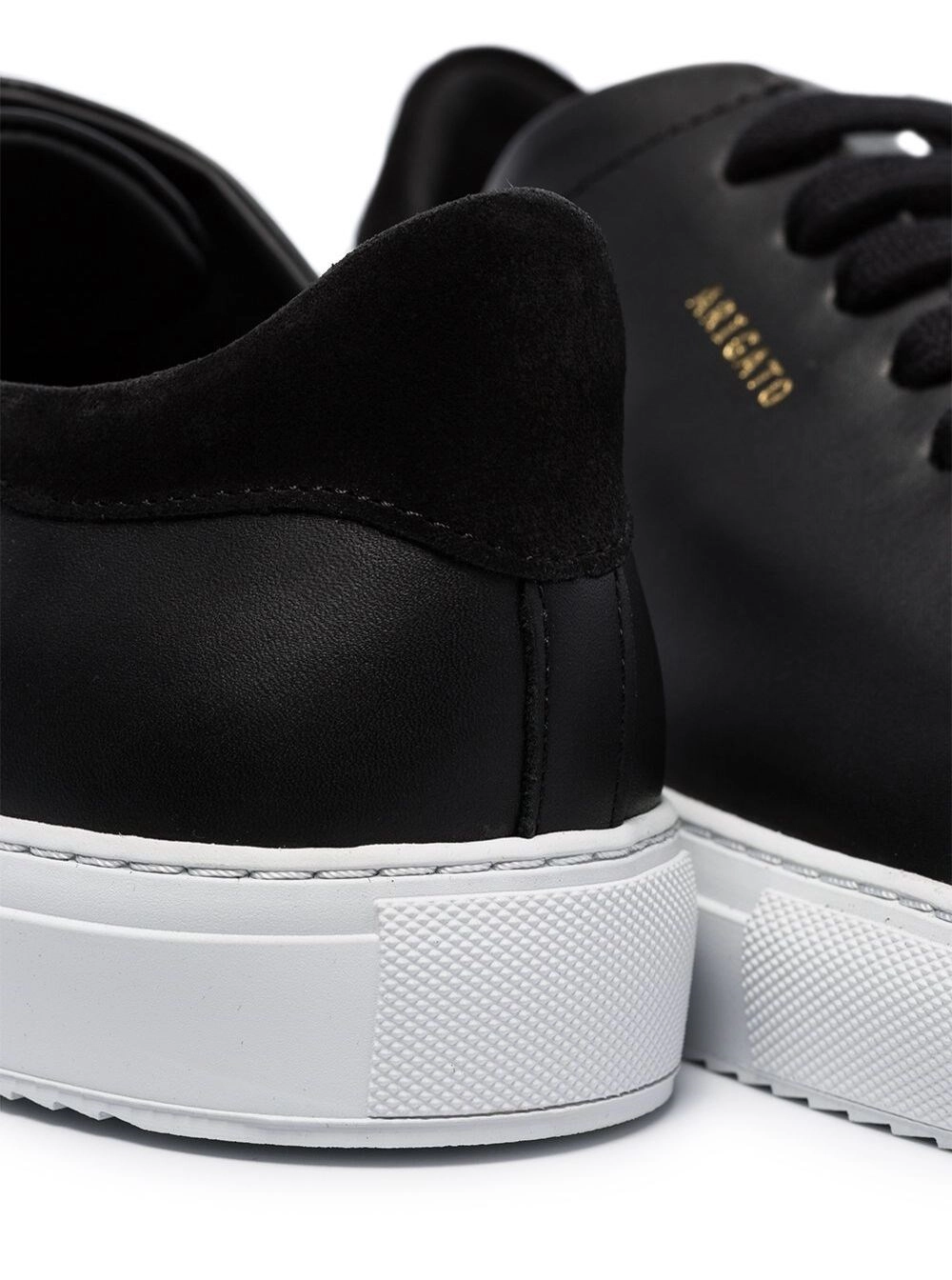 Axel arigato Sneaker 'Clean 90' Low Top con Logo Lettering sul Lato in Pelle Nera Uomo, view 2
