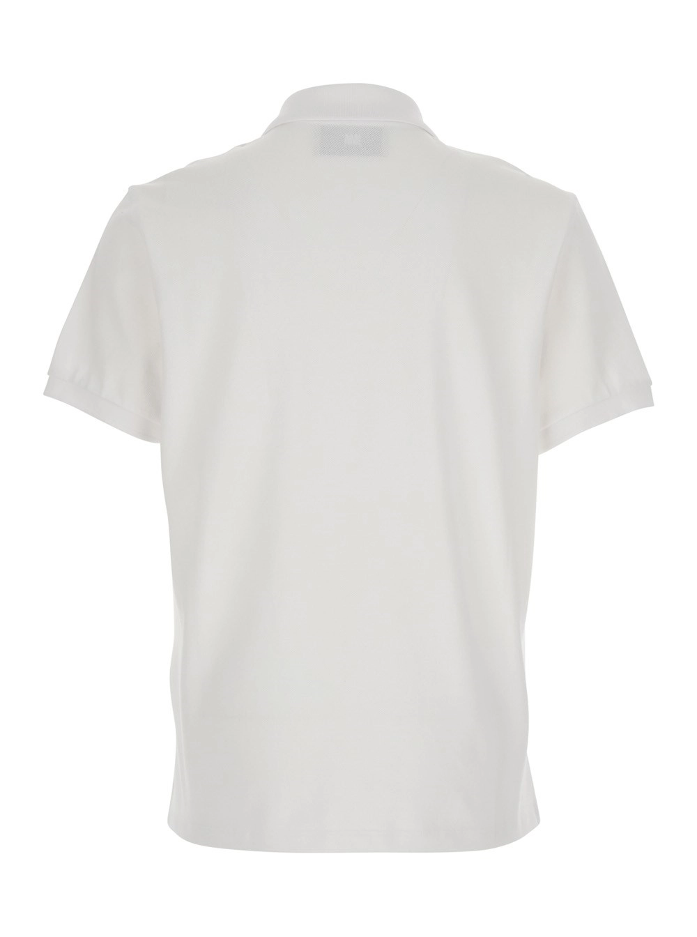 AMI Paris Polo con ricamo ADC logo sul fronte in cotone bianca donna, view 2