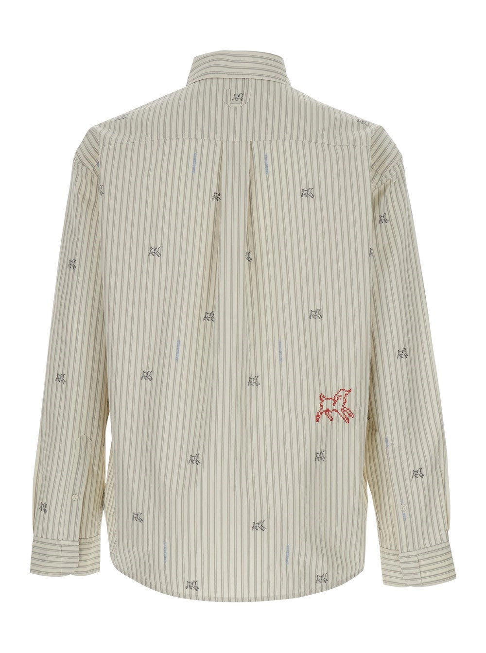 Jacquemus Camicia 'Simon' con Colletto classico e Maniche Lunghe in Cotone Beige Uomo, view 2