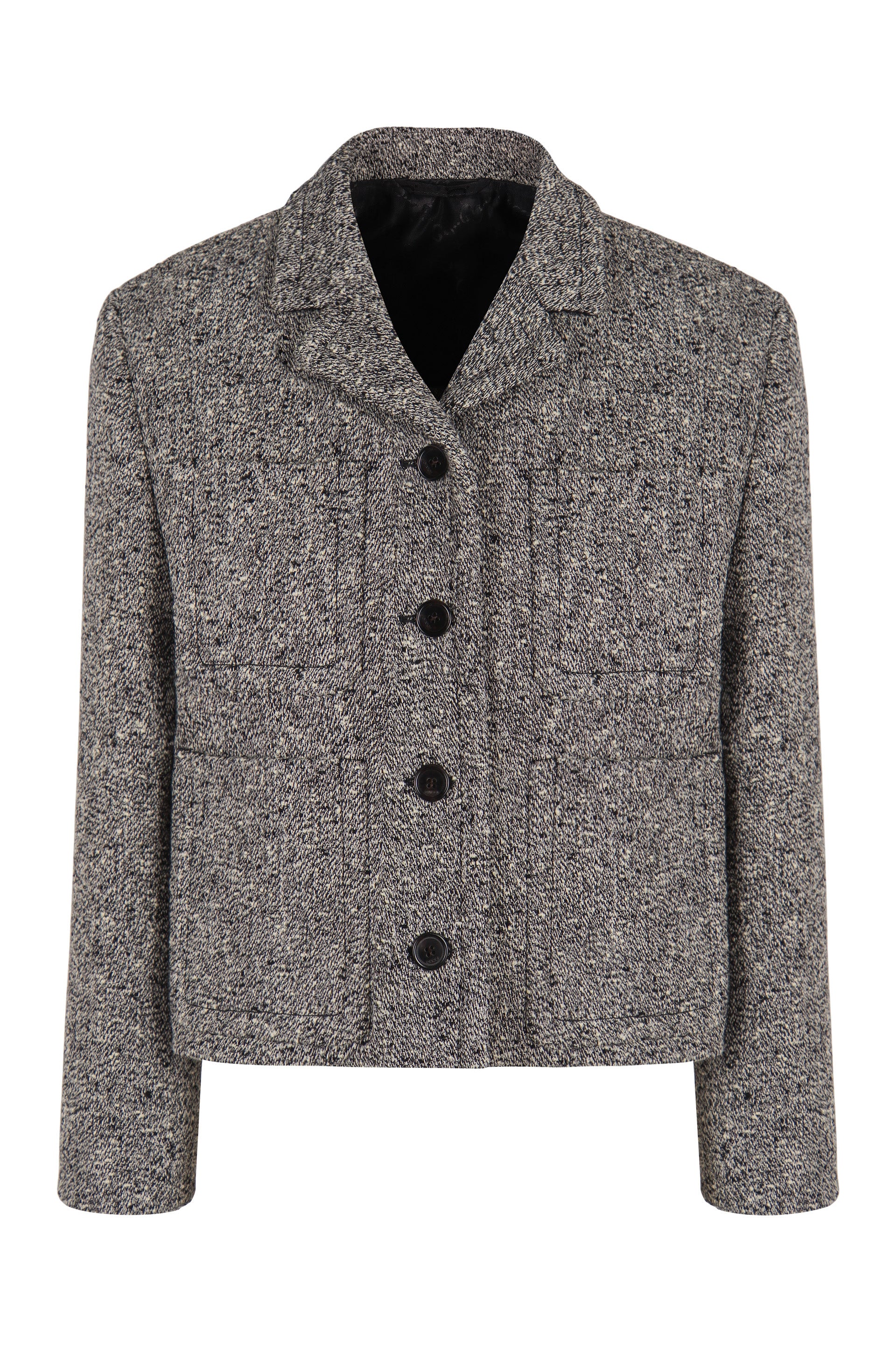 Gucci Giacca mouliné in lana e cotone double