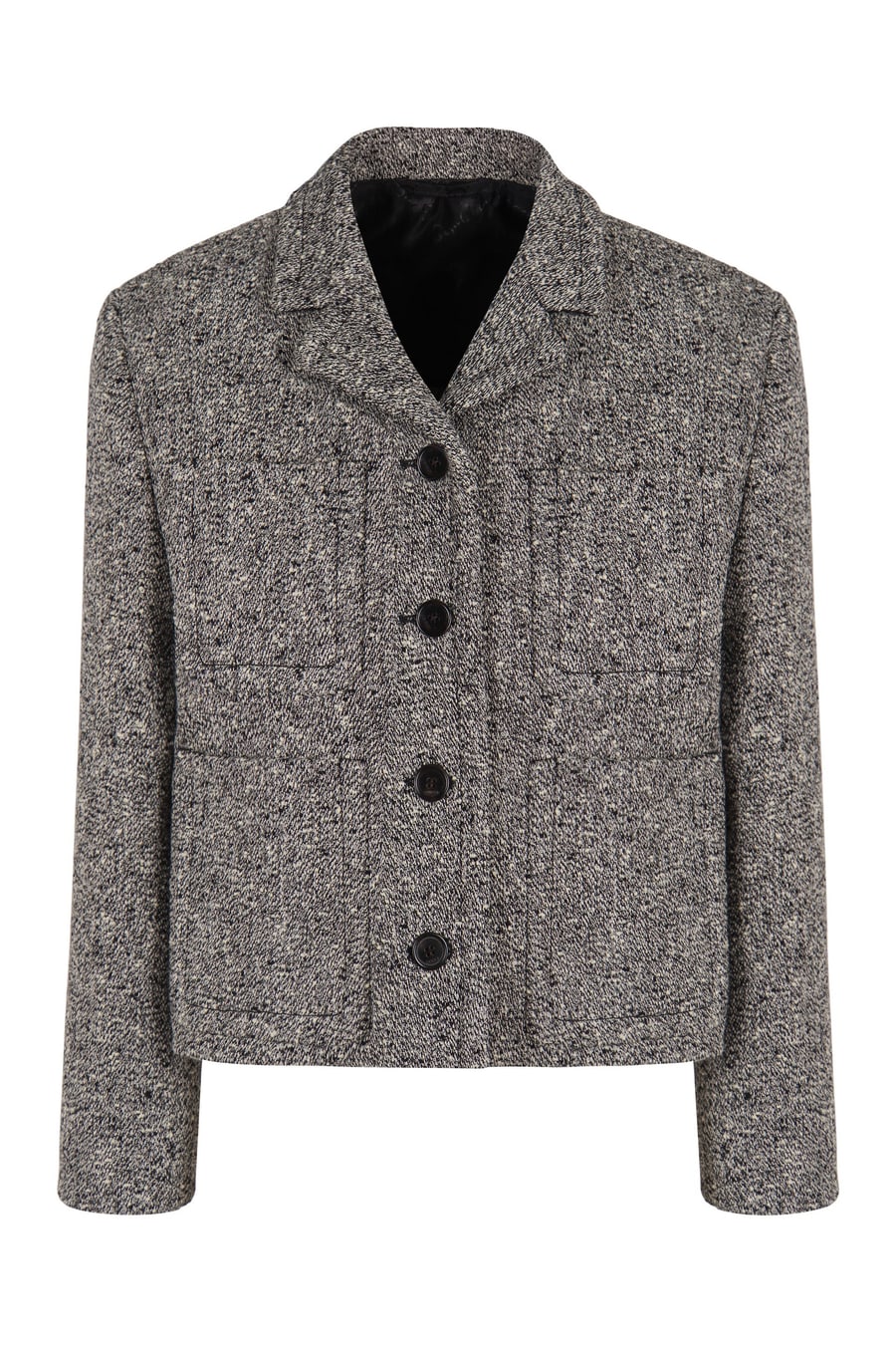 Gucci Giacca mouliné in lana e cotone double