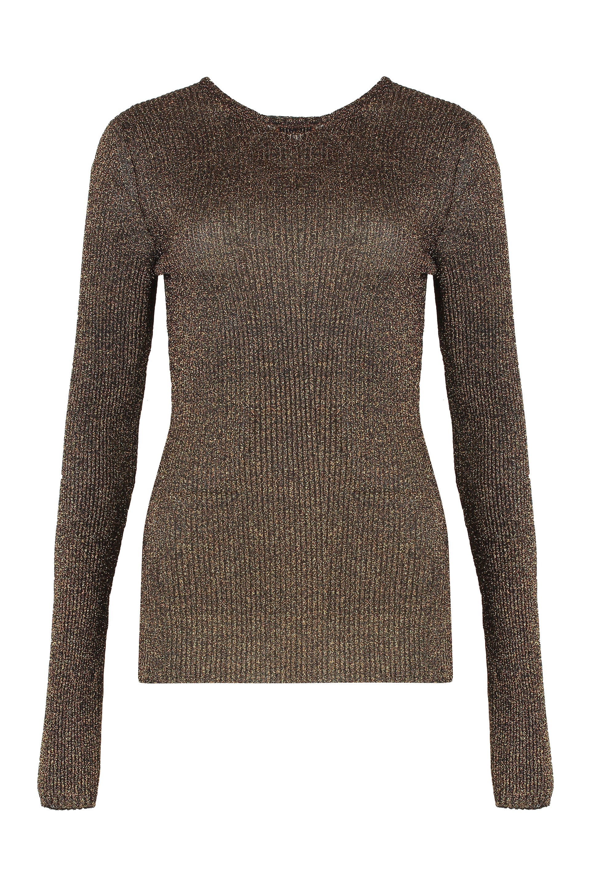 Miu Miu Maglia girocollo in lamé
