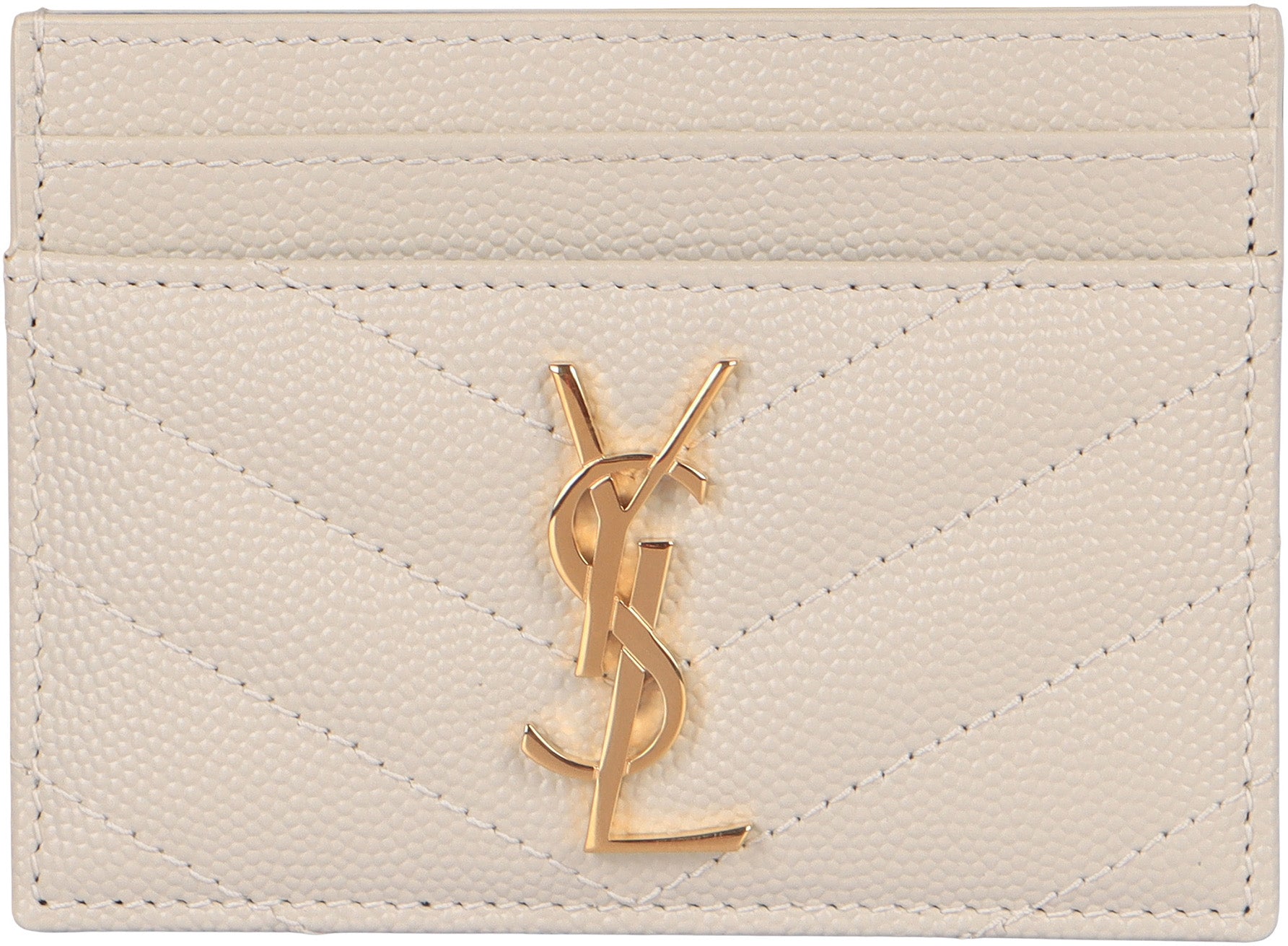 Saint Laurent Portacarte Cassandre Matelassé in pelle