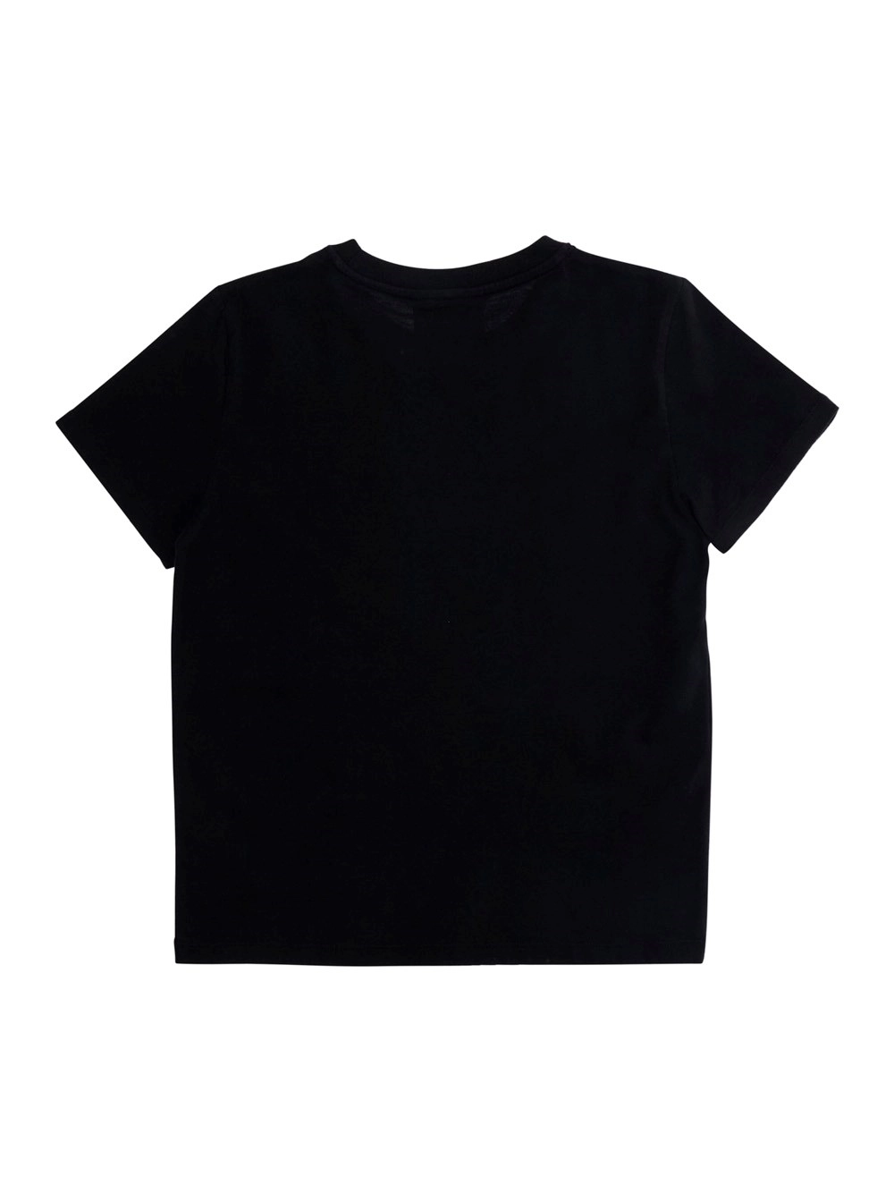 Mc2 saint barth kids T-Shirt 'Elly' Girocollo con Logo Lettering con Strass sul Fronte in Cotone Grigia Bambina, view 2