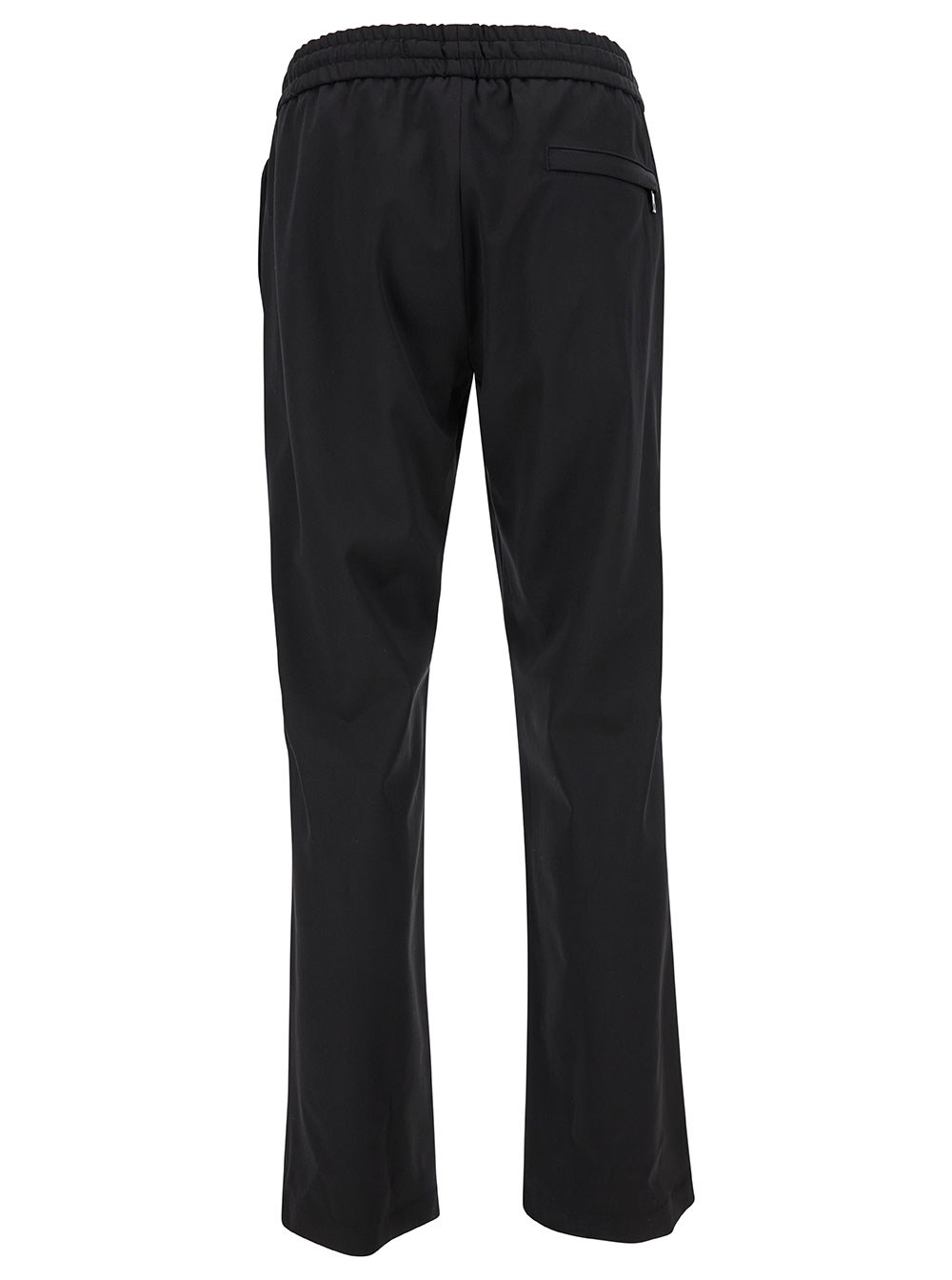 Dolce & Gabbana Pantalone da Jogging con Coulisse in Misto Lana Nera Uomo, view 2