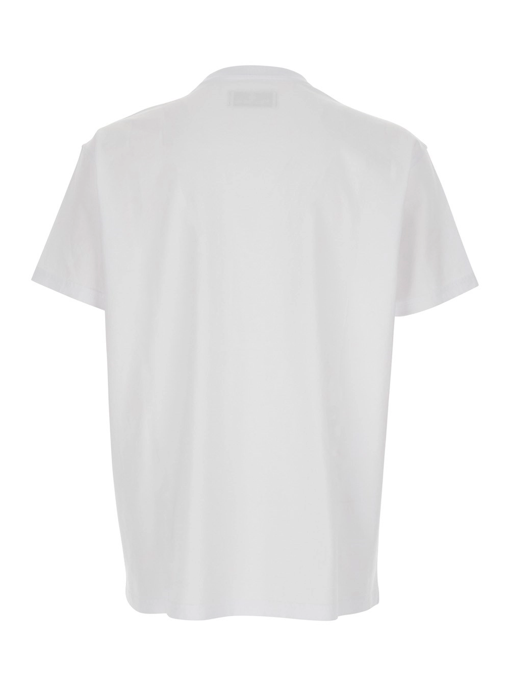 Vivienne Westwood T-Shirt Girocollo con Stampa Orb sul Fronte in Cotone Bianco Uomo, view 2