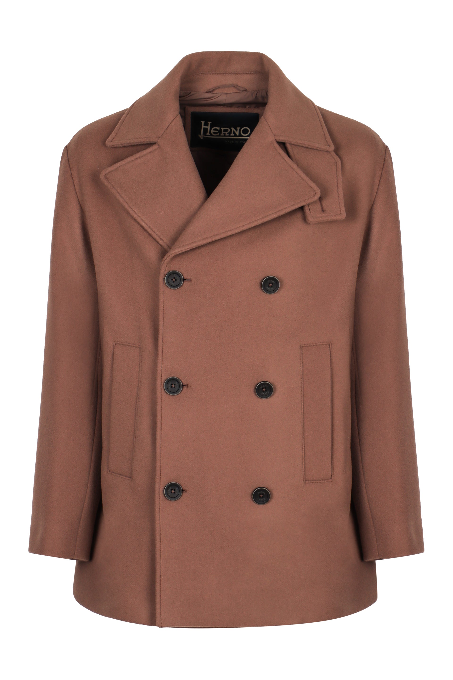 Herno Peacoat in misto lana