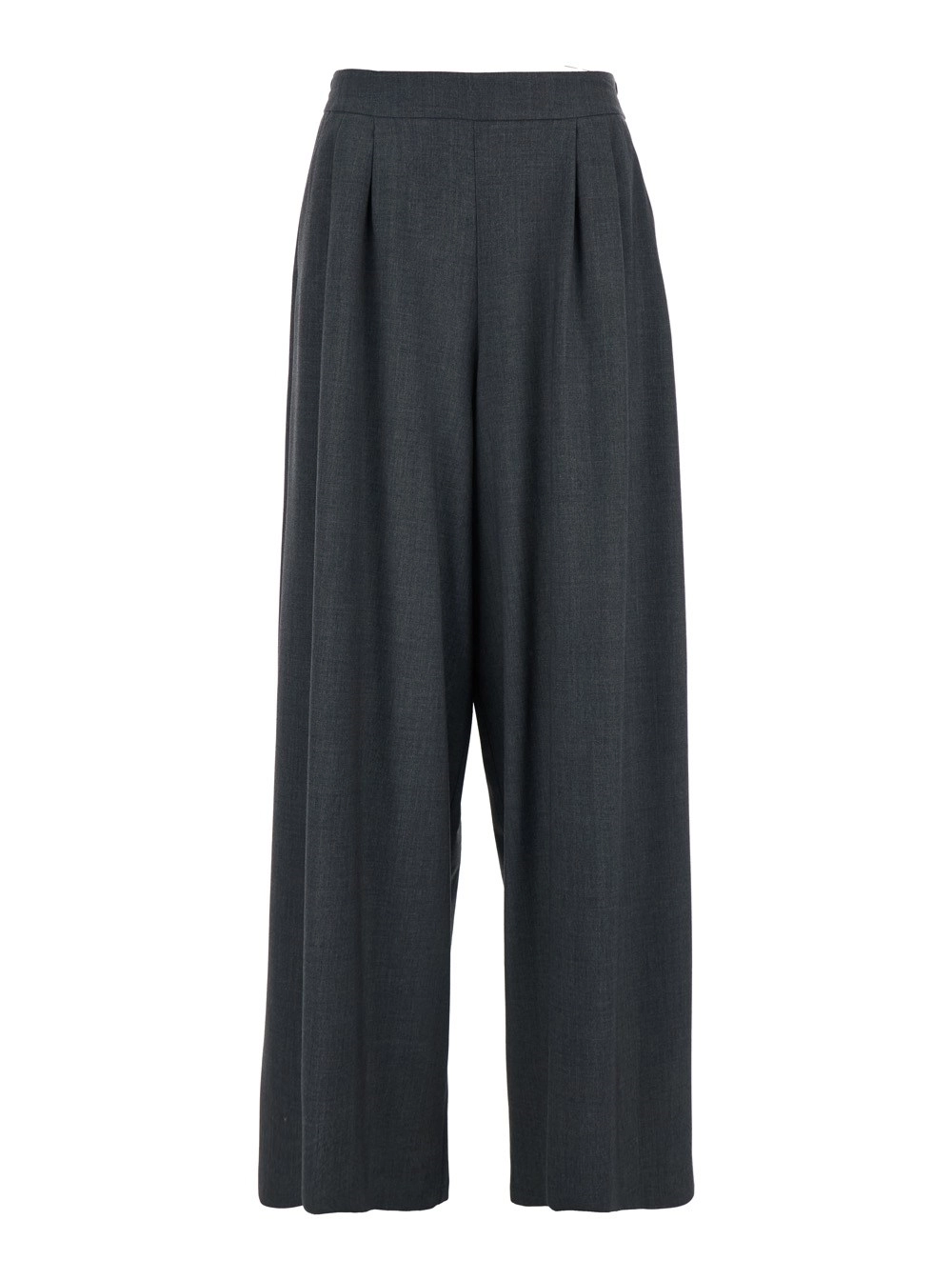 Leplain Pantalone con Vita Semi-Elasticizzata e Design Oversize in Tessuto Grigio Donna