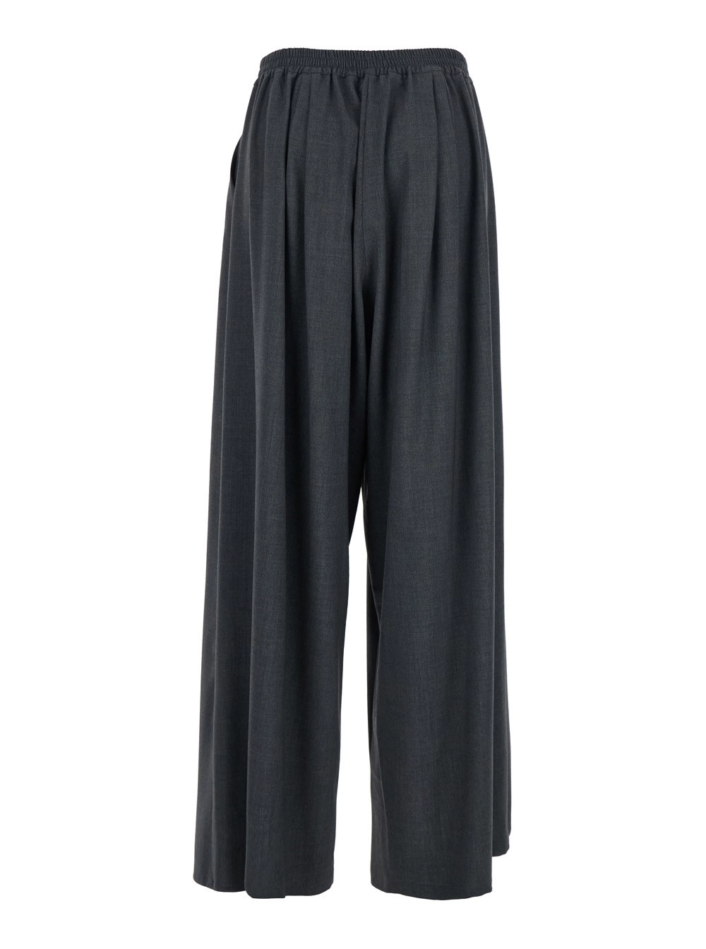 Leplain Pantalone con Vita Semi-Elasticizzata e Design Oversize in Tessuto Grigio Donna, view 2
