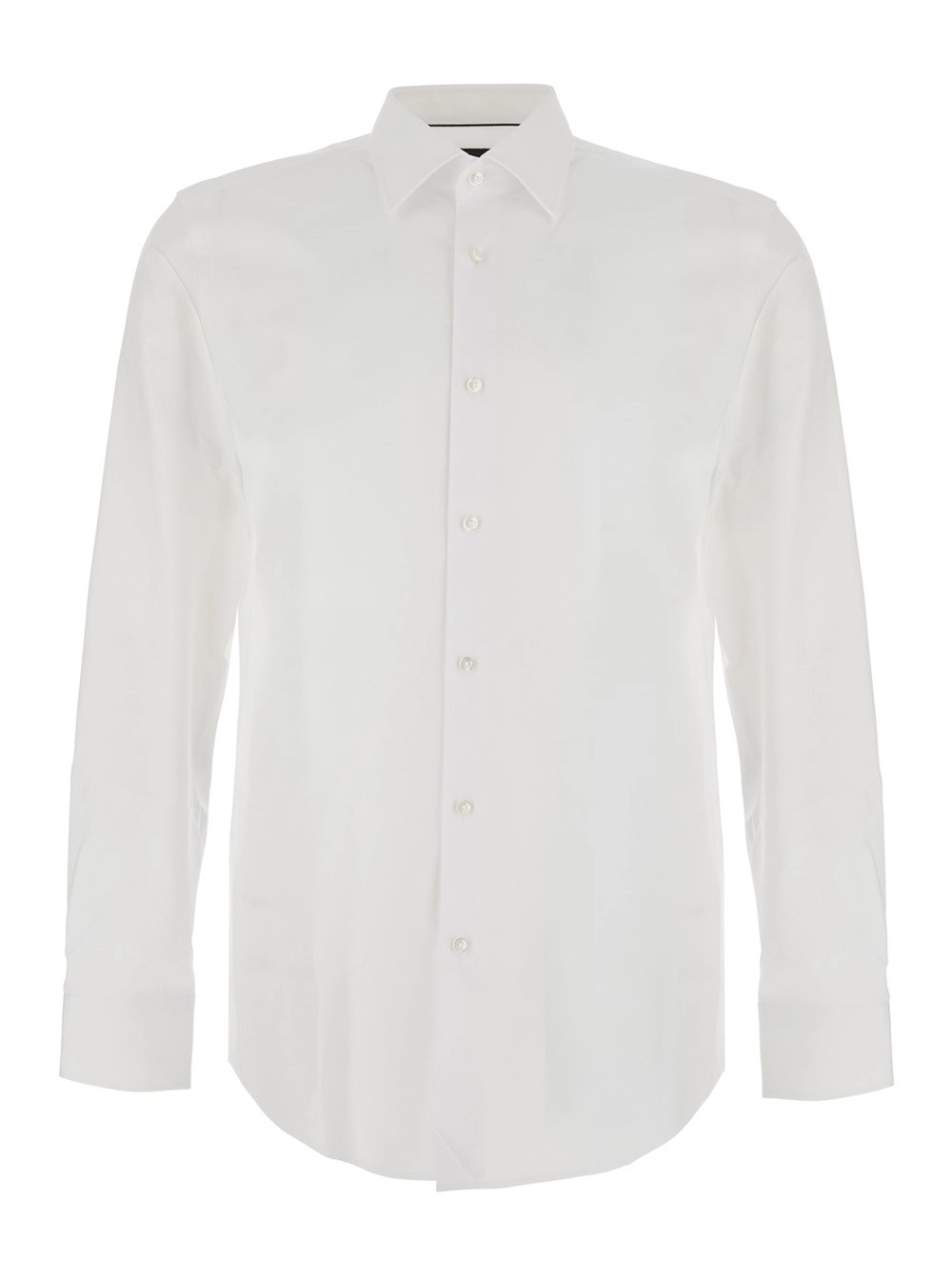 Hugo boss Camicia con colletto a punta e maniche lunghe in Cotone Bianca Uomo