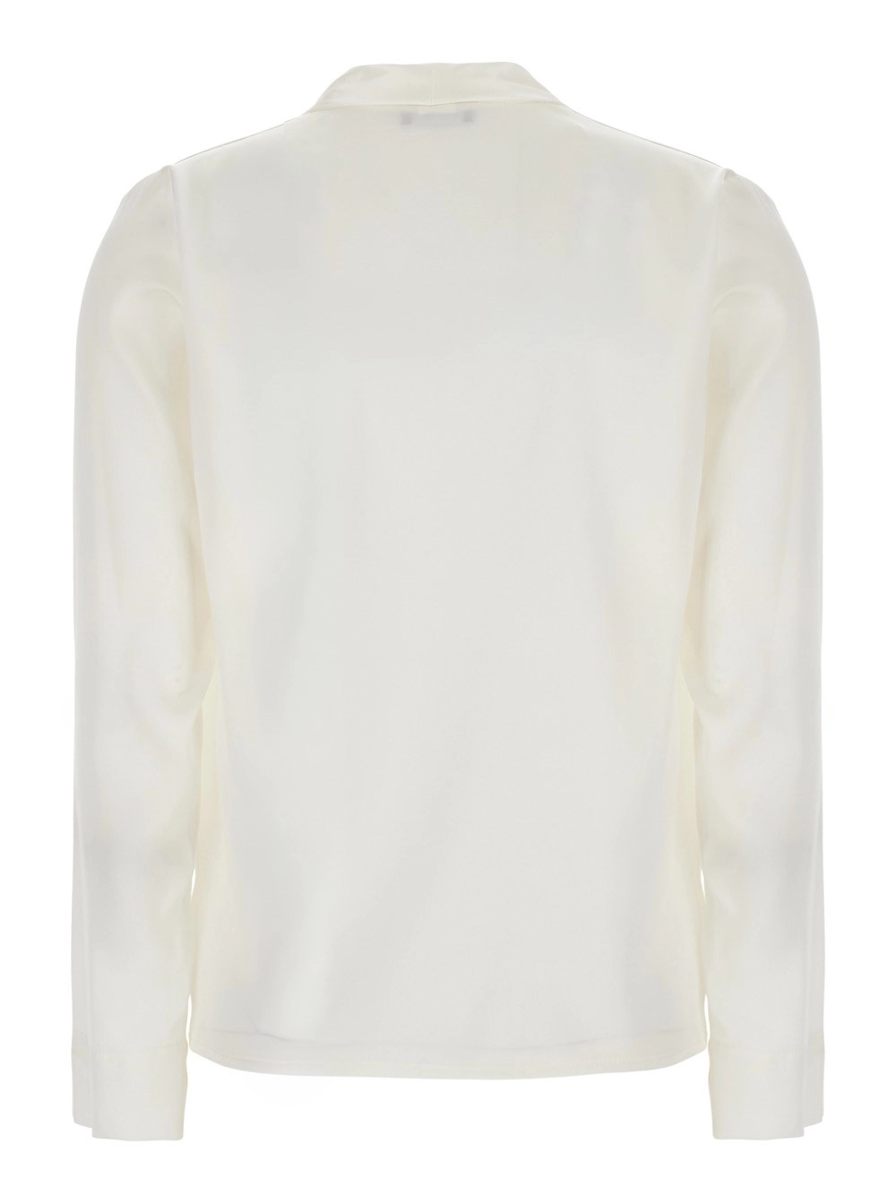 Leplain Blusa in georgette con maniche lunghe e colletto, in bianco per donna, view 2