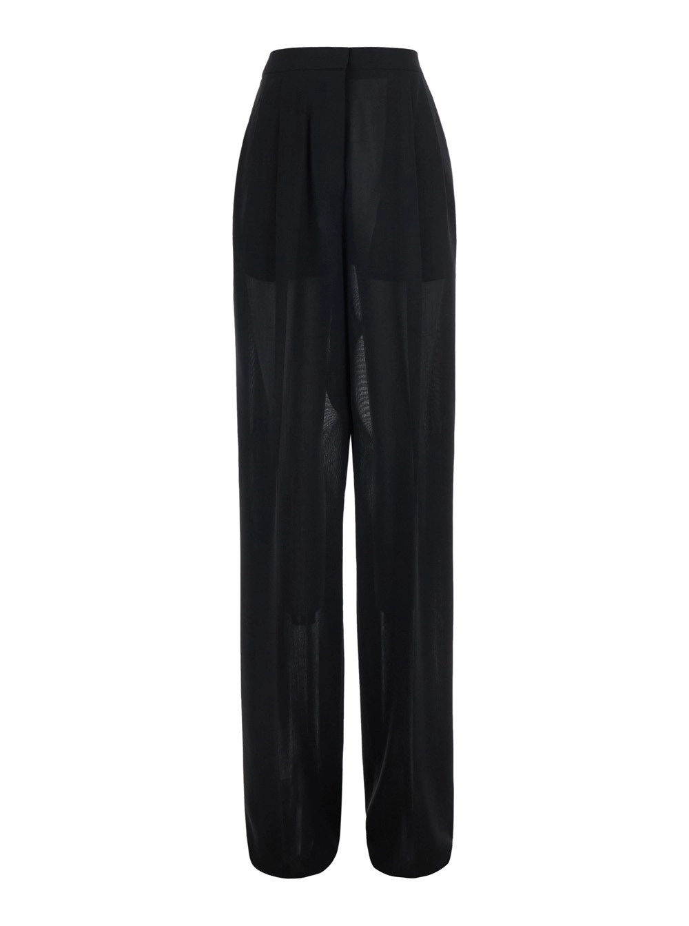 Tom Ford Pantaloni a Vita Alta con Pences sul Fronte in Lana Neri Donna