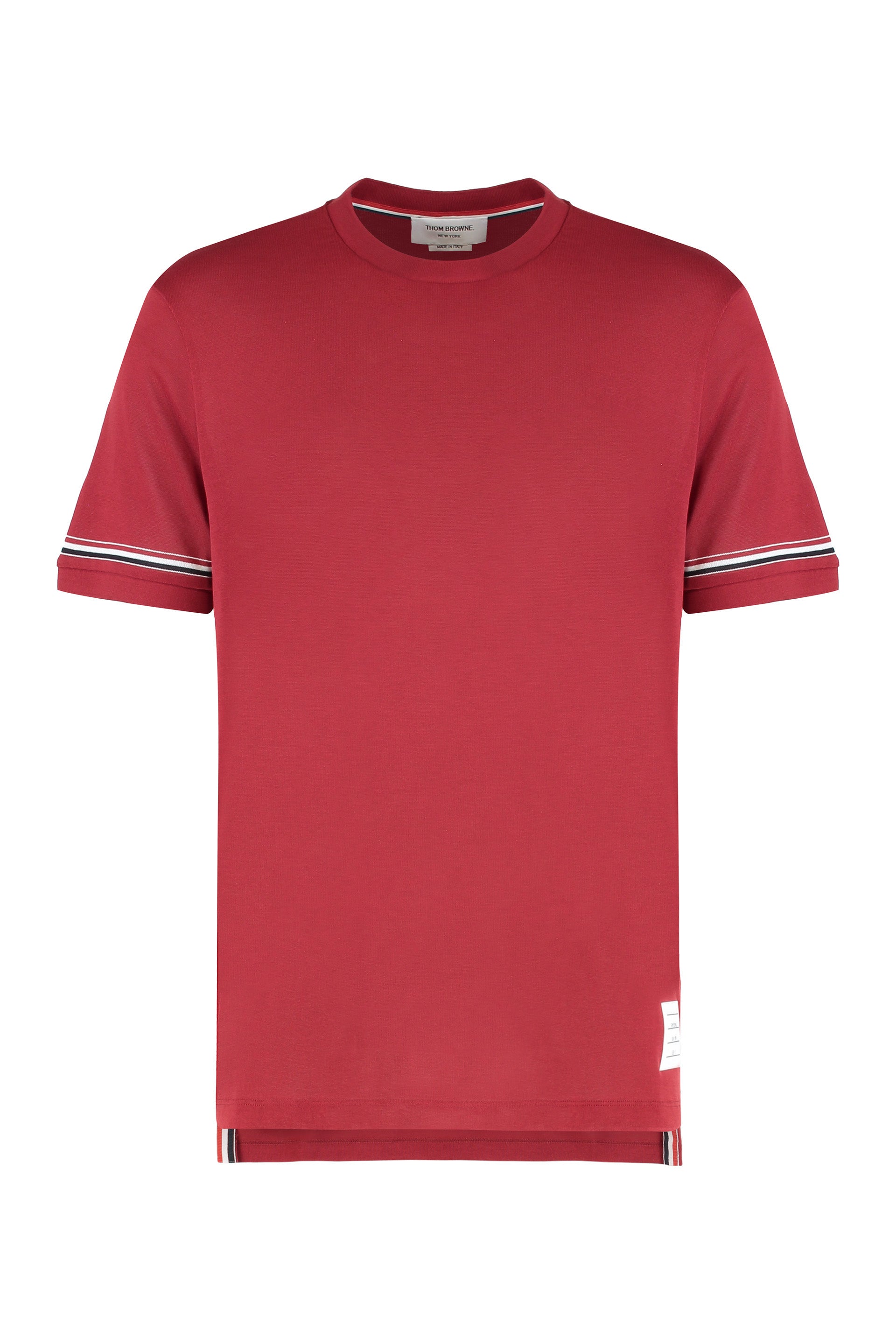 Thom Browne T-shirt girocollo in cotone