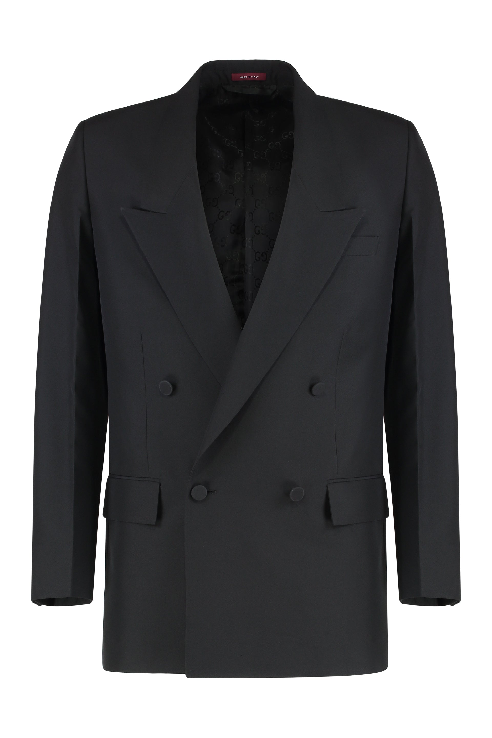 Gucci Giacca doppiopetto in gabardine di lana