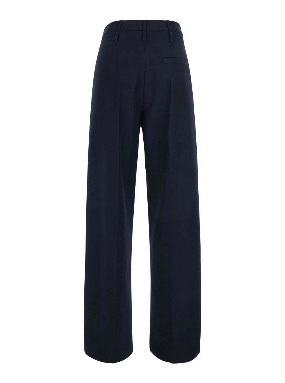 Tela Pantaloni 'Zillo' con chiusura nascosta sul fronte in tessuto blu donna, view 2
