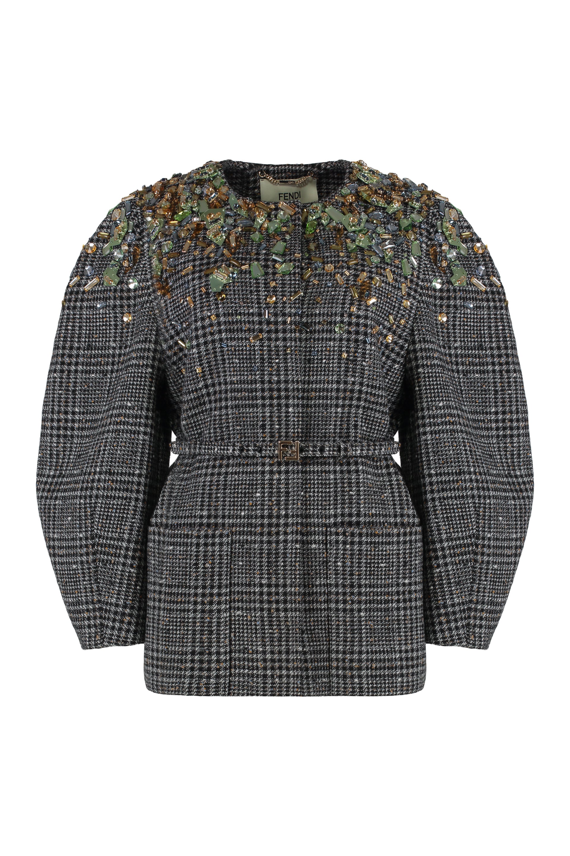 Fendi Giacca in tweed di lana