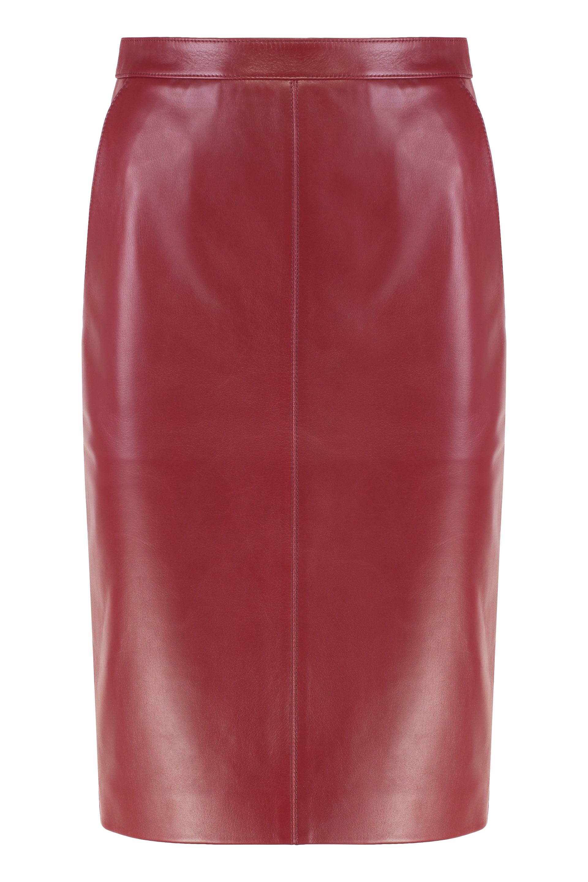 Saint Laurent Gonna a matita Cassandre in pelle