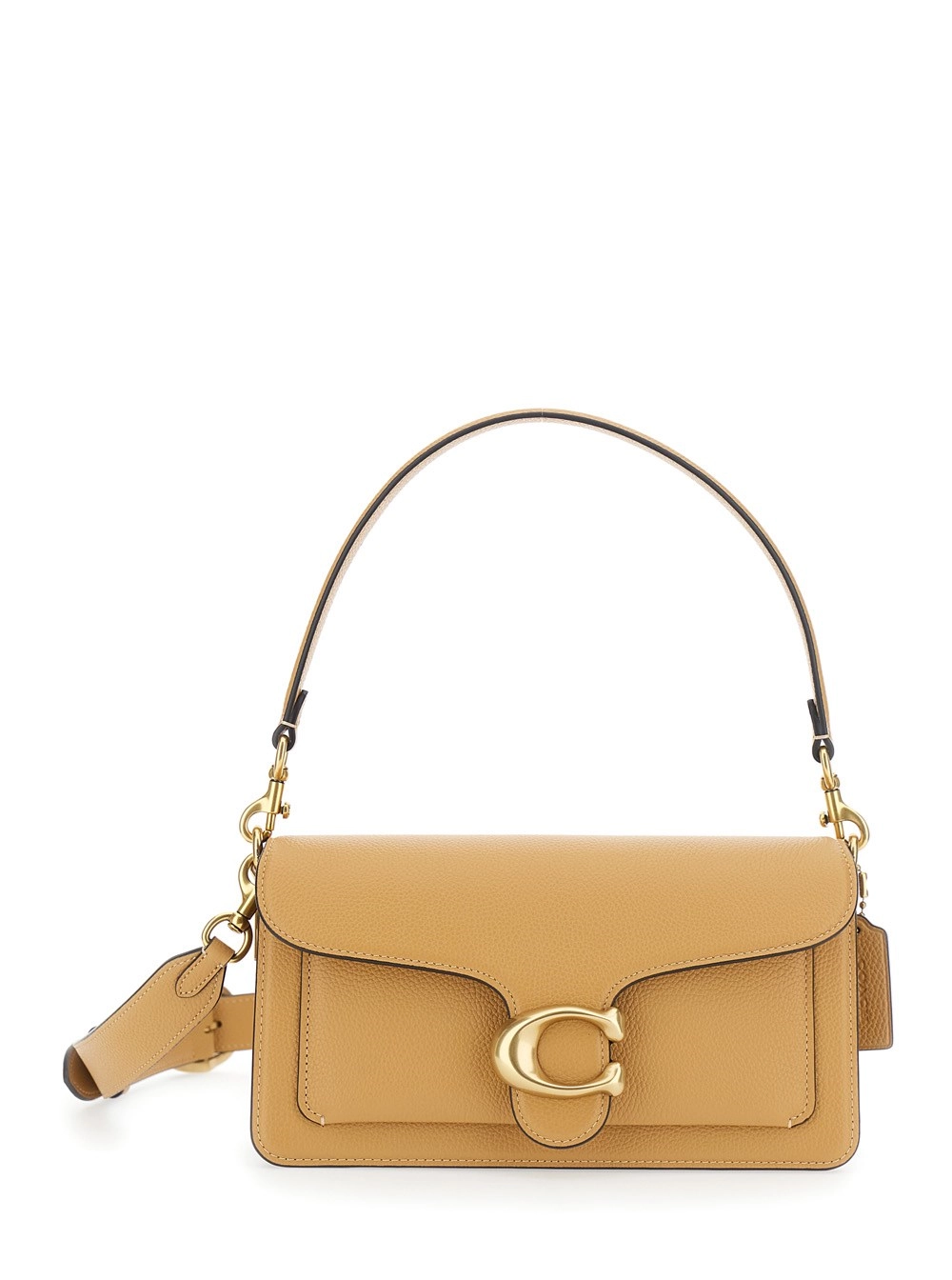 Coach Borsa a spalla 'TABBY' con placca logo sul fronte in pelle Beige donna