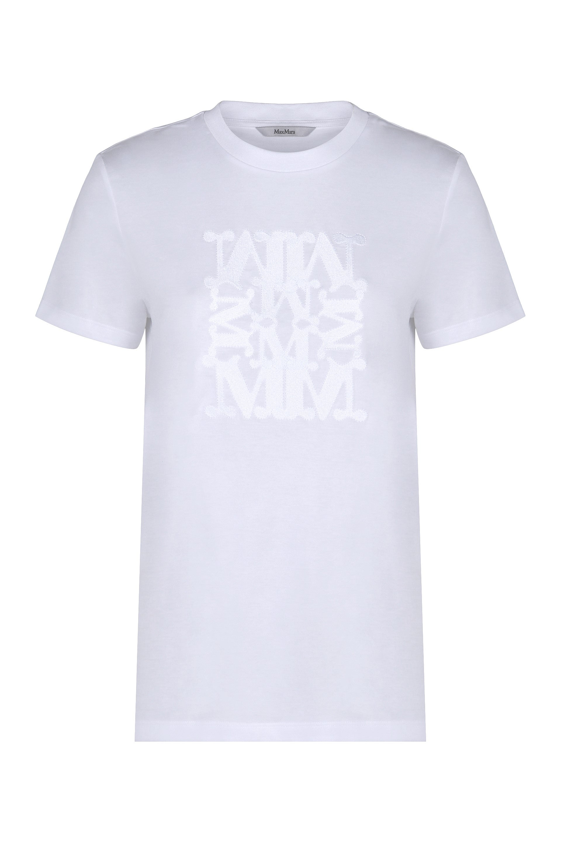 Max Mara T-shirt in cotone con ricamo