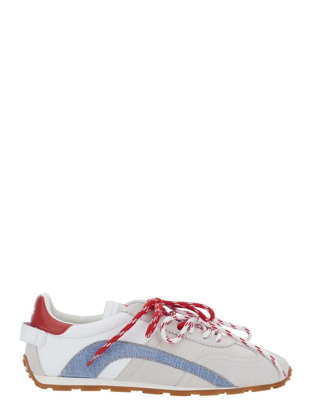 Dsquared2 Sneakers Low Top 'DC-642' con Logo Lettering sulla Linguetta e Patch Logo sul Retro in Pelle Bianche Uomo