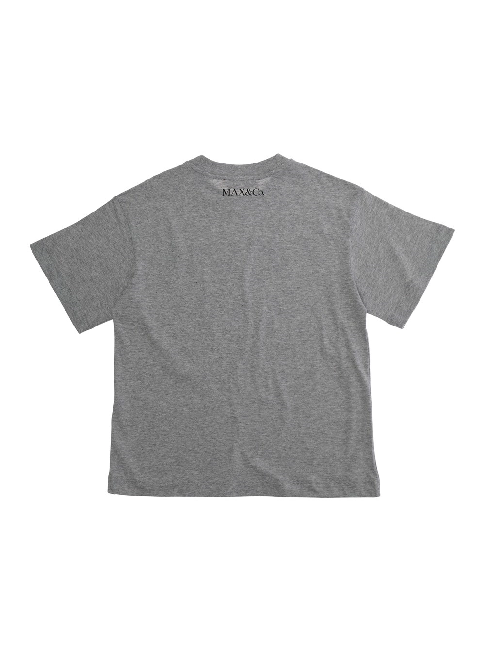 Max&co kids T-Shirt Grigia con Stampa sul Fronte in Cotone Bambina, view 2