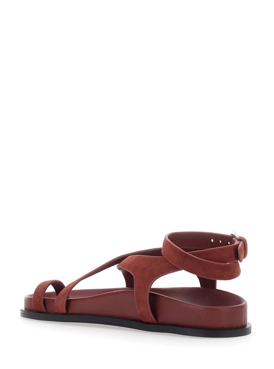 A.emery Sandali 'Jalen Slim' con Cinturini Intrecciati e Chiusura con Fibbia in Suede Bordeaux Donna, view 3