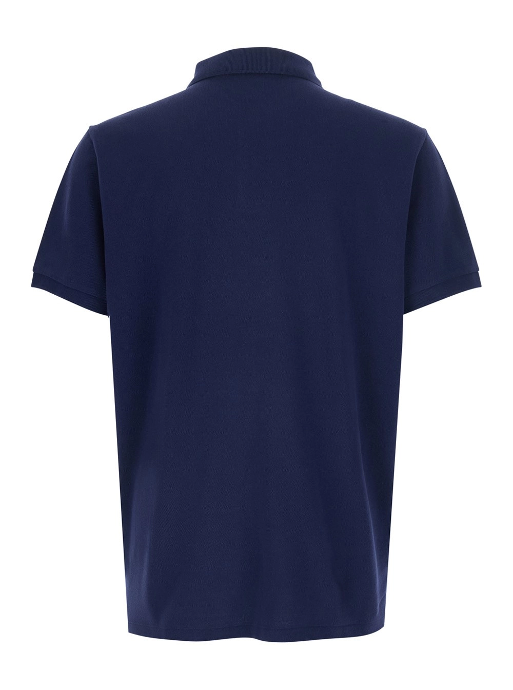 Polo Ralph Lauren Polo con Patch Logo sul Fronte e Colletto Classico in Cotone Blu Uomo, view 2