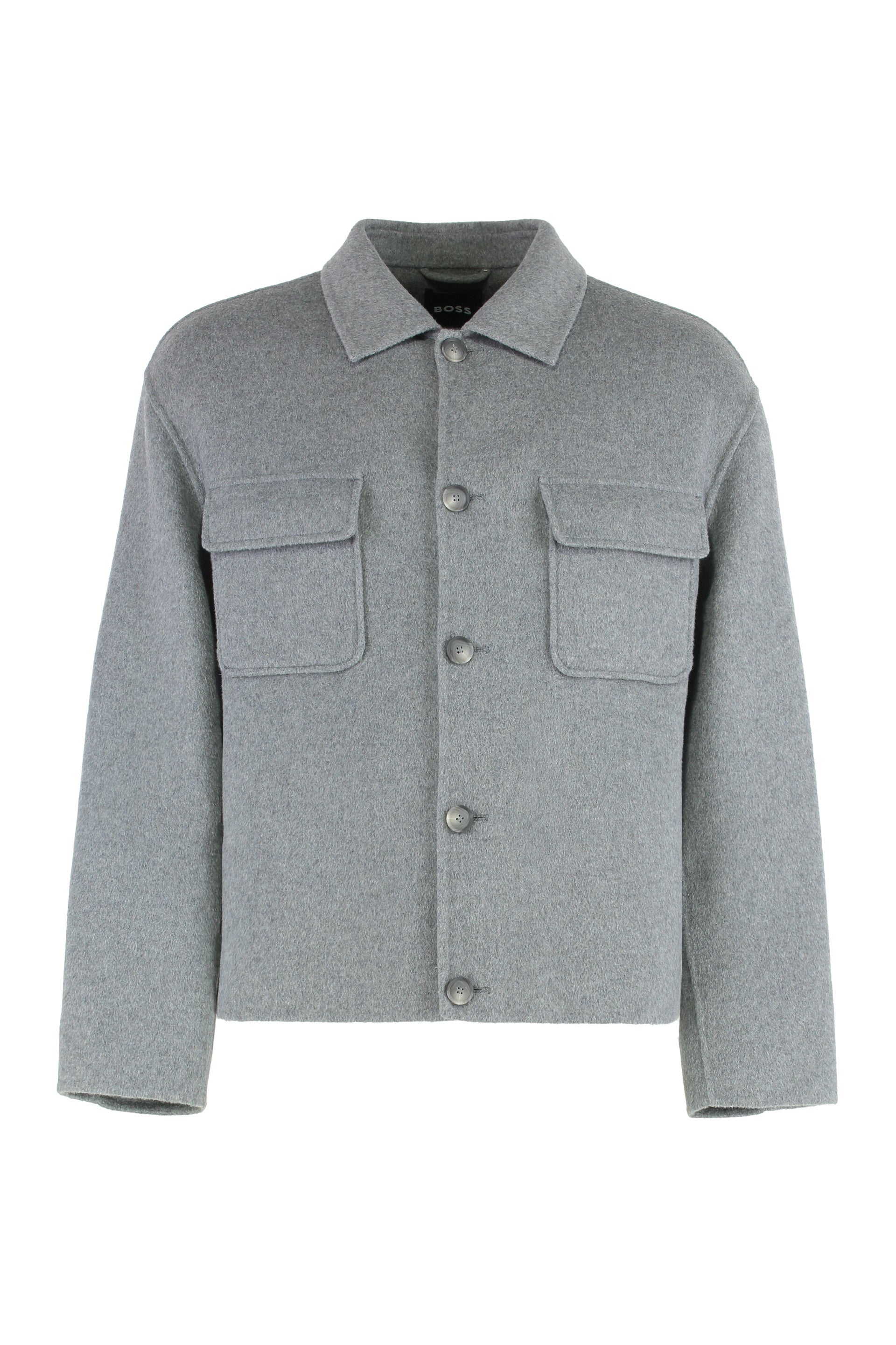Boss Giubbotto relaxed fit in misto lana