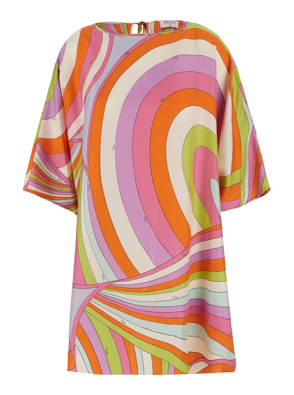 Pucci Costume multicolore con stampa e tessuto tecnico per donna
