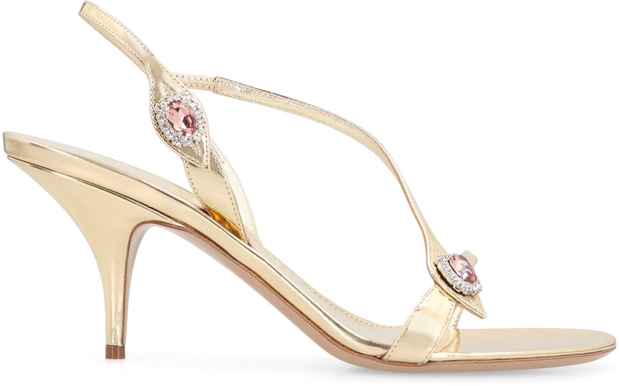 Ferragamo Sandali in pelle laminata