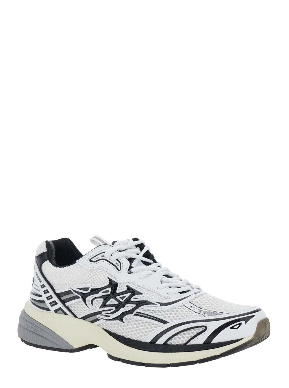 Amiri Sneakers 'M-Tech' con patch logo laterale in Pelle e tessuto e pelle bianche uomo, view 2