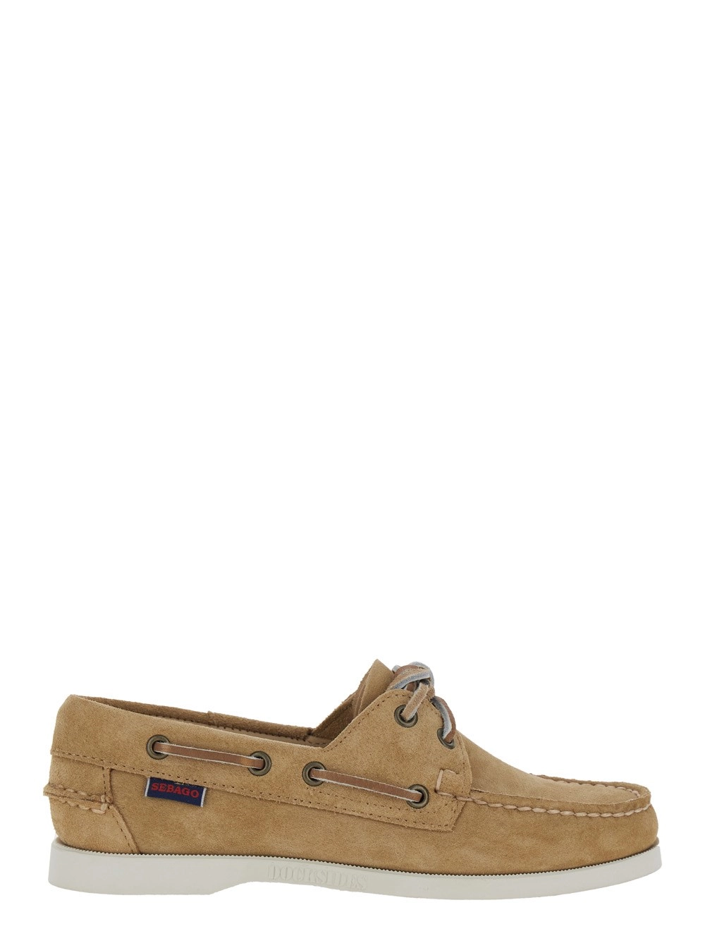 Sebago Mocassini 'Portland Flesh Out' Grigi con Punta Arrotondata in Pelle Donna